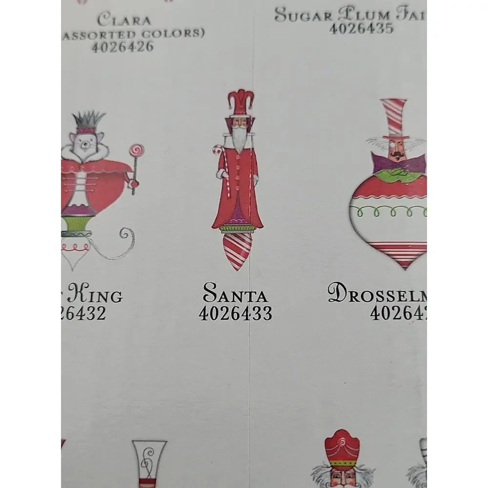 Dept 56 Nutcracker Suite Treats Santa Glass Ornament In Box 2012 Retired 4026433
